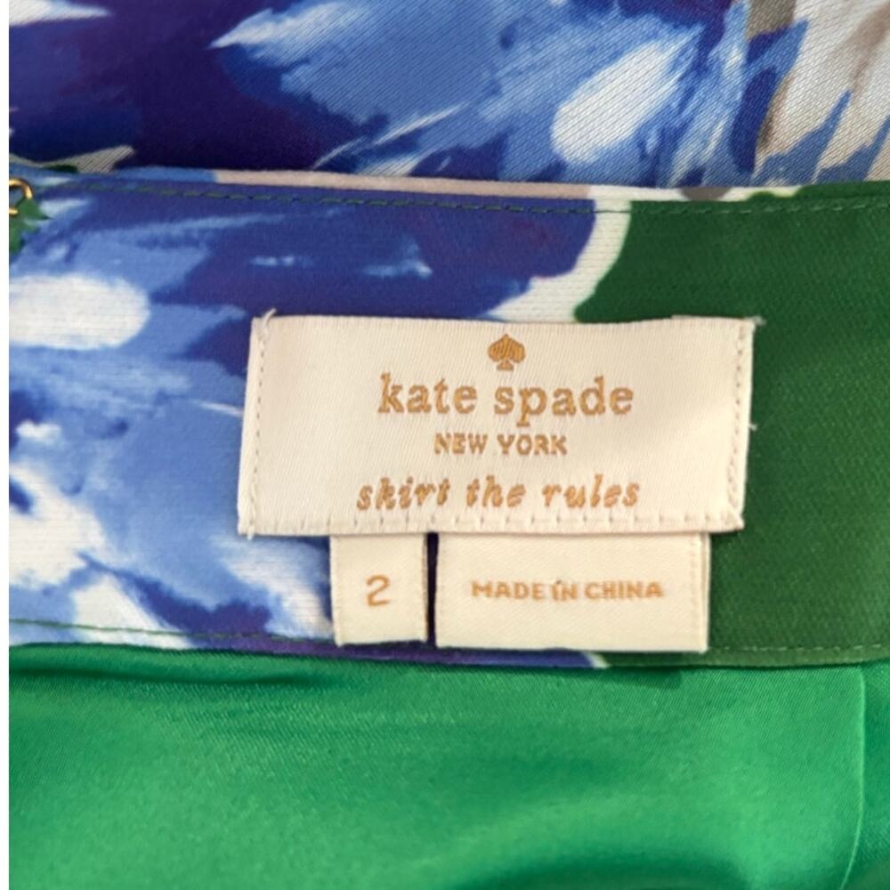 Kate Spade Cottagecore Floral Skirt Sz 2 Small Garden Pencil Knee Length $298 - Picture 8 of 9